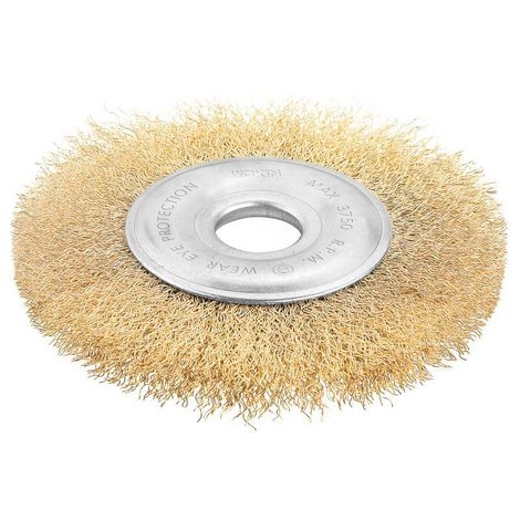 ESCOVA DE AÇO ONDULADA CIRCULAR 125MM INDUSTRIAL